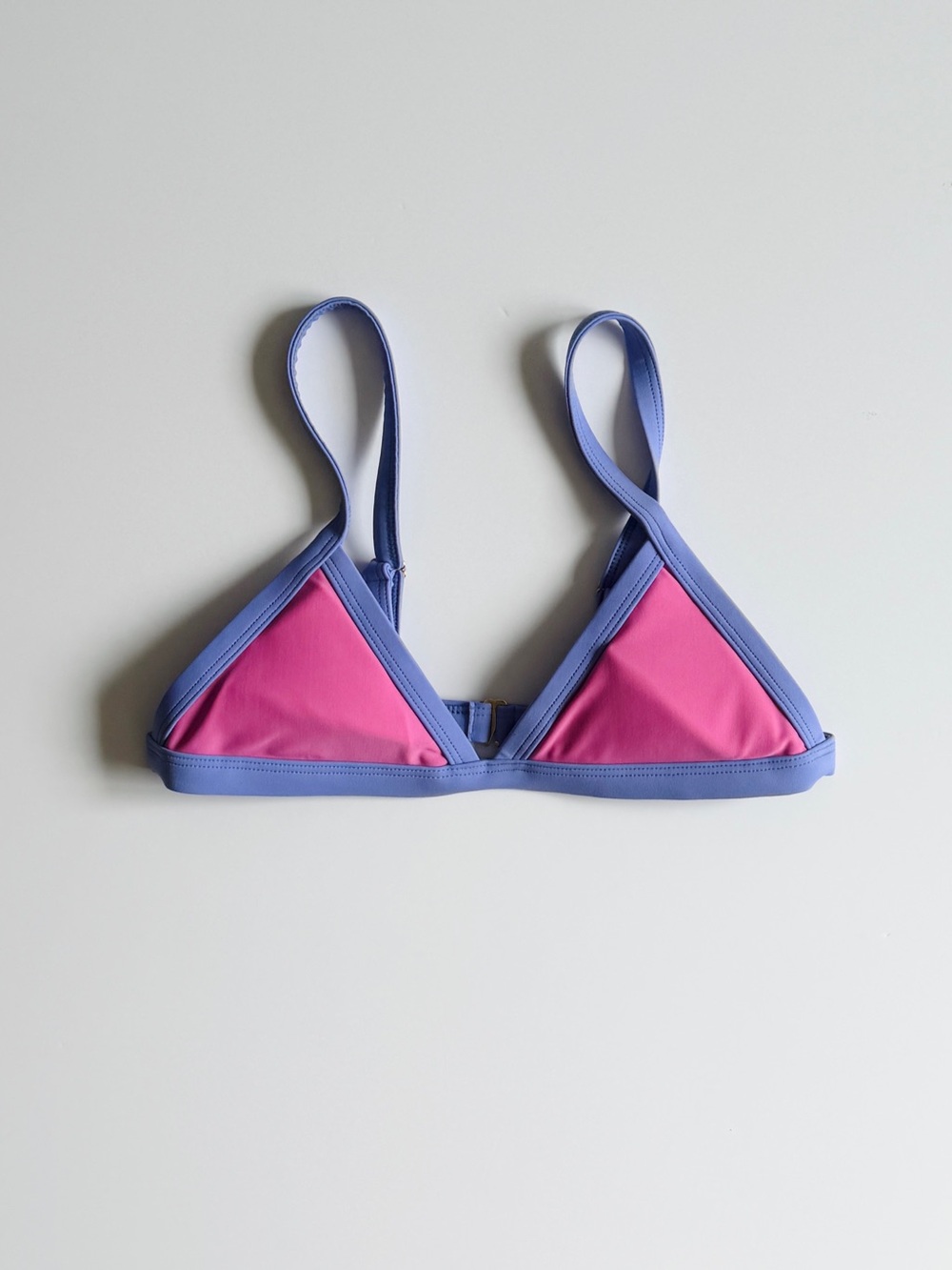 93 Playstreet SMALL Serena Poppy Pink Triangle Bikini swim top